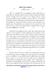 Still, I rise | Analyse | Mahnoor Ahmed