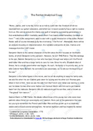 The Patriot  | Essay