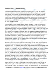 Climate Hypocrisy | Essay