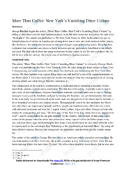 More Than Coffee | Essay