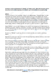 Ballade | Analyse | Emil Aarestrup