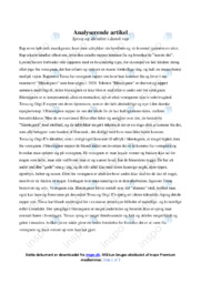 Sprog og identitet i dansk rap | Analyserende artikel