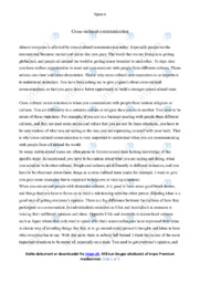 Cross-cultural communication | Speech