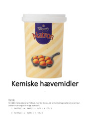 Kemiske hævemidler | Kemi