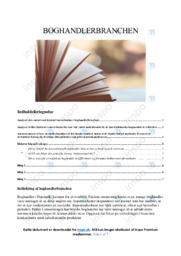 Boghandlerbranchen | Analyse