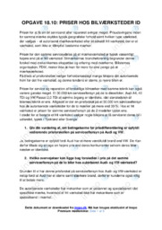 Bilværksteder | Noter Afsætning