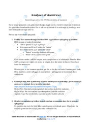 Stamtræer | Analyse