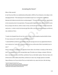 Uber | Accepting the future? Engelsk HHX