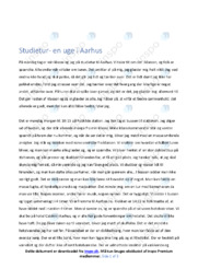 En uge i Aarhus | Opgave