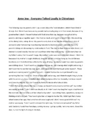 Everyone Talked Loudly in Chinatown | Anne Jew | Engelsk Assignment