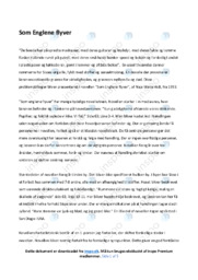 Som Englene flyver | Opgave