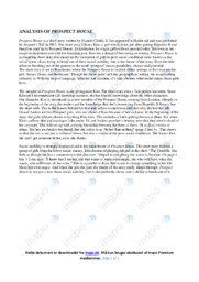 Prospect house | Analyse