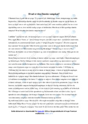 Den danske sangskat | Analyse | Dansk