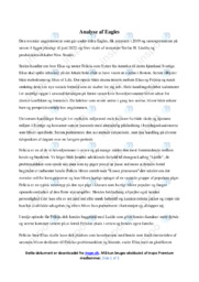 Eagles | Analyse | Stefan H. Lindén