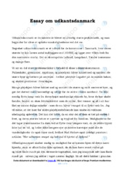 Essay om udkantsdanmark | Dansk