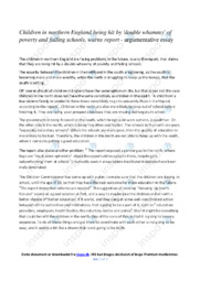 Children in northern England | Engelsk Essay