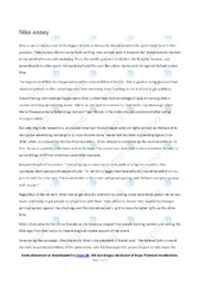 Nike | Essay