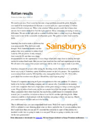 Sainsbury | Essay