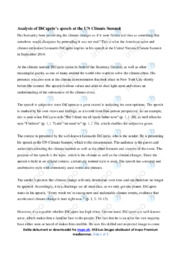 DiCaprios speech at the UN Climate Summit | Analyse
