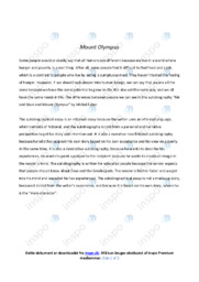 Me and Dave and Mount Olympus | Analyse | Michel Faber