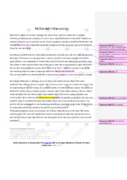 Macdonalds bussines strategies |Speech | Engelsk