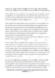 Ingen er blevet smukkere.. Analyse af Christina Anderskov