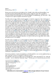 Analyse af novellen Skuffet