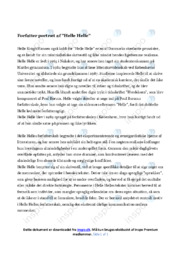 Forffater portræt af Helle Helle | Analyse