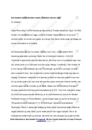 En middag | Analyse | Emil Aarestrup