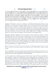 Vintermedister | Analyse | Thomas Korsgaard