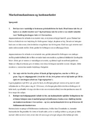 Markedsmekanismen og hashmarkedet | International økonomi