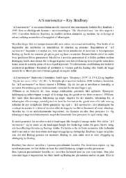 A/S marionetter – Ray Bradbury