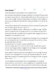 Nytårstale | Analyse | Tessa