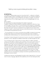 Nothing tastes as good as being skinny feels – essay
