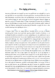 En rigtig prinsesse | Novelle