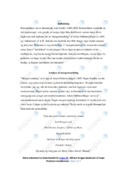 Morgenvandring | Analyse | Adam Oehlenschläger