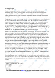 Champagne flight | Analytical essay