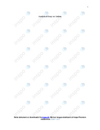 Autism | Analytical essay
