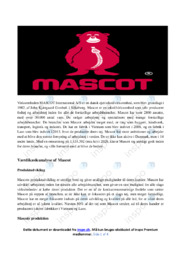 Mascot international AS | Analyse
