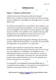 Kaffebranchen | Analyse