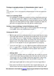 Virksomhedens Tekst | Analyse AT