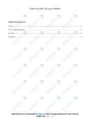 Noter til celler liv og evolution | Begreber