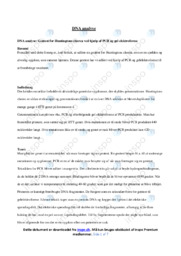 DNA analyse | Biologi