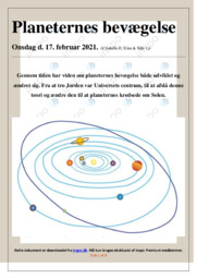 Planeternes bevægelse | Opgave