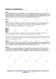 Kampen om Palæstina | Analyse