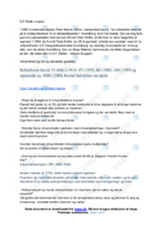 A.P Møller maersk | Noter