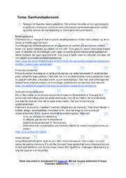 Samfundsøkonomi | Analyse