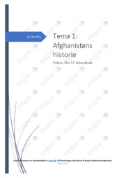 Afghanistans historie | Noter