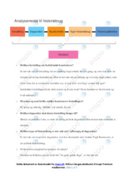 Analysemodel | Historie Noter