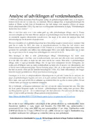 Udviklingen af Verdenshandlen | IØ